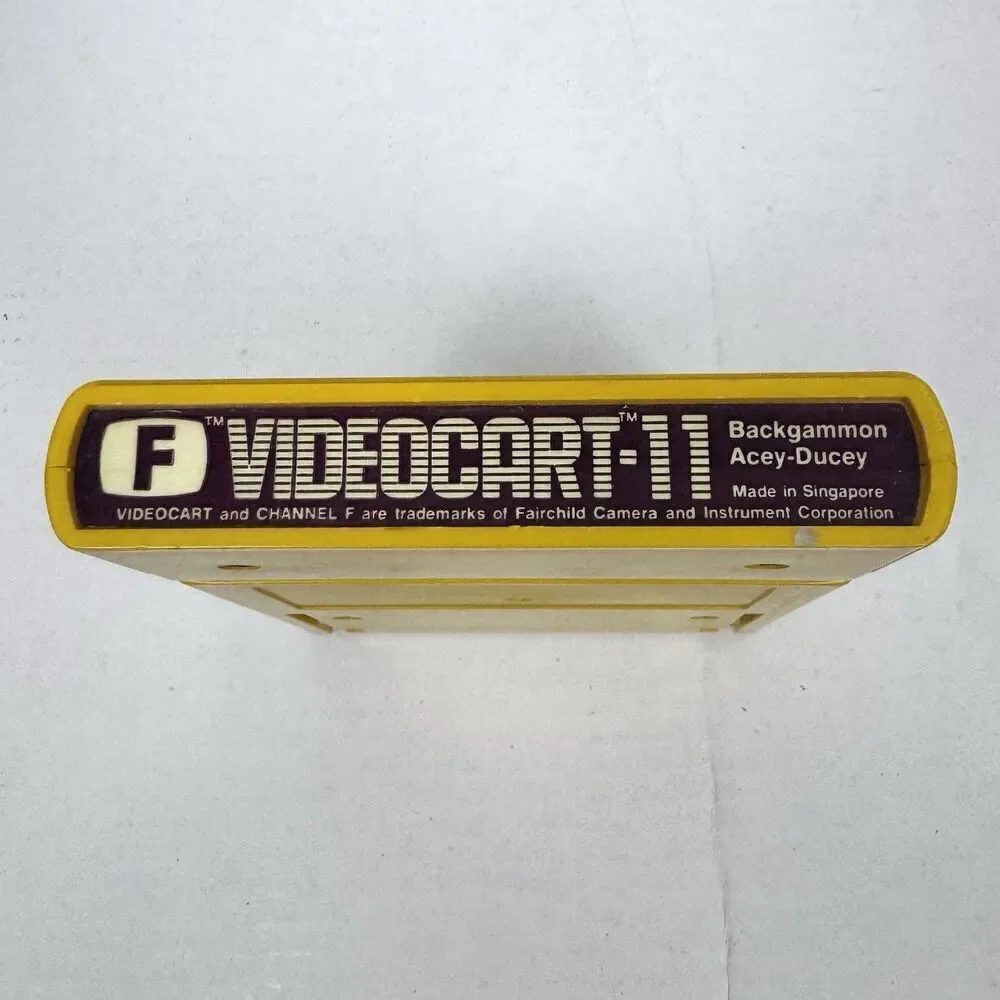 Fairchild Channel F Videocart 11 - Backgammon/Acey-Deucey/Both 2-Player Untested